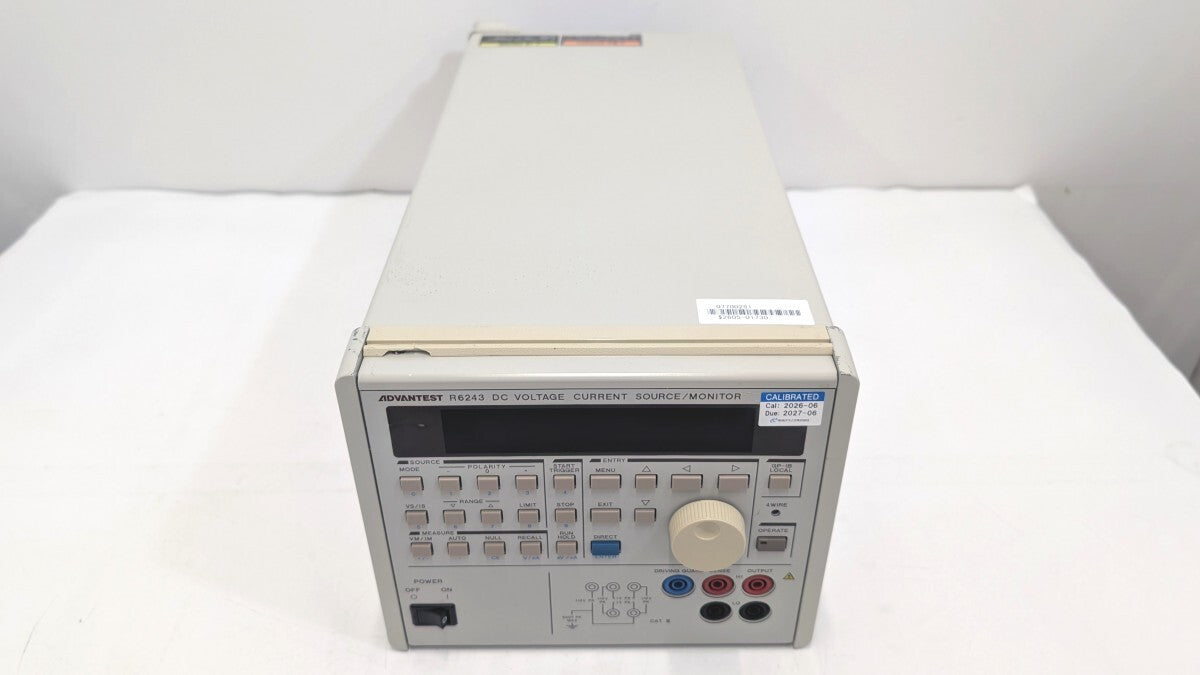 Advantest R6243 DC Voltage Current Source Monitor with Calibration Certificate [d1242288400]