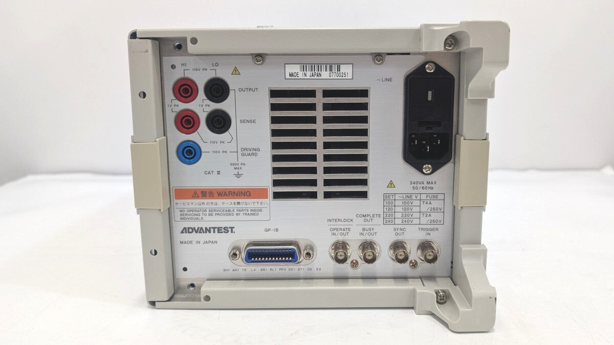 Advantest R6243 DC Voltage Current Source Monitor with Calibration Certificate [d1242288400]