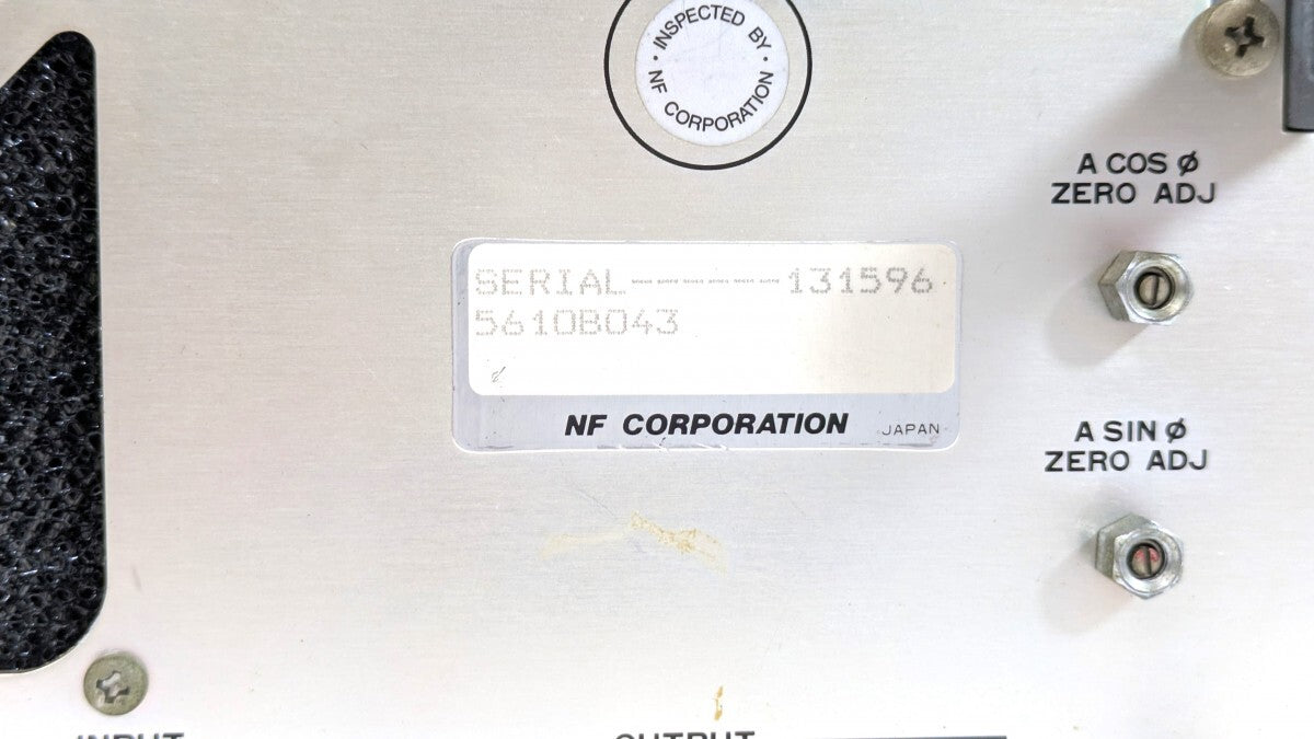 NF Corporation 5610B Lock-In Amplifier 0.5Hz-200kHz [g1242343543]