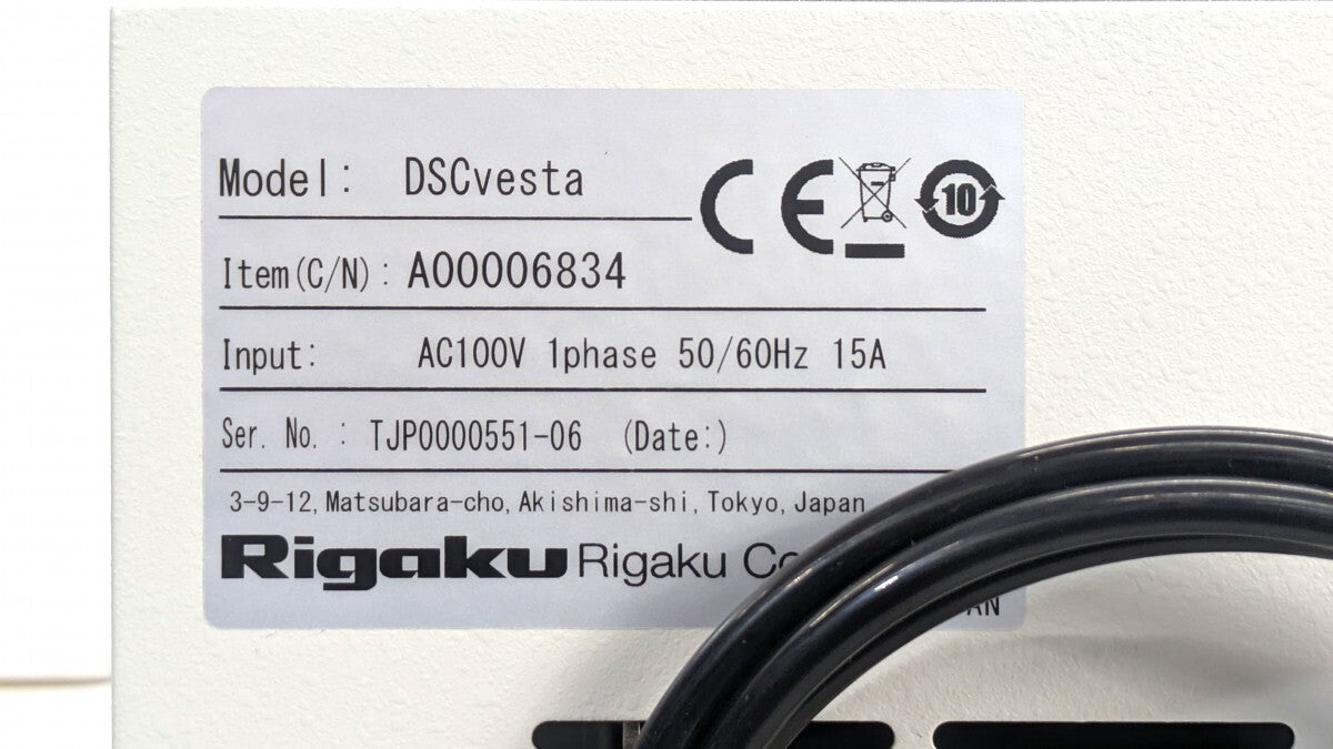 Rigaku Thermo plus EVO2 Differential Scanning Calorimeter with DSCvesta [g1243010225]