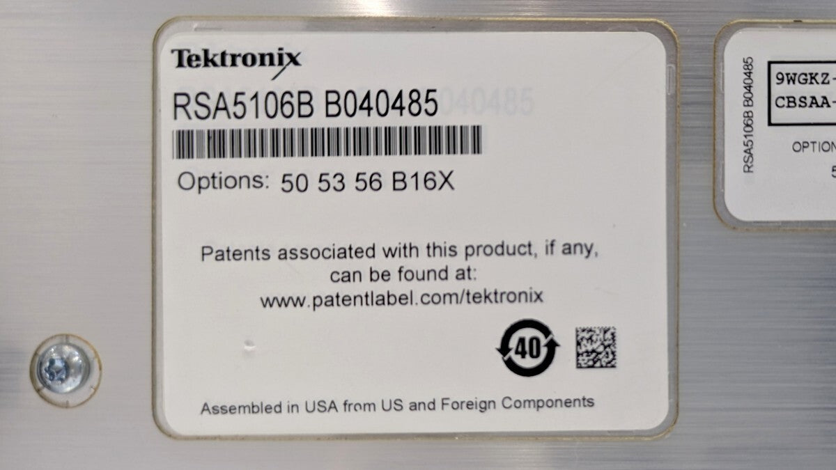 Tektronix RSA5106B Real-Time Signal Analyzer 1Hz-6.2GHz [h1243163408]