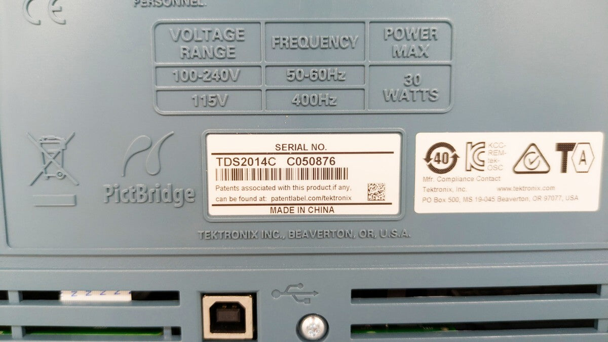 Tektronix TDS2014C Digital Storage Oscilloscope 4ch 100MHz [t1244127701]