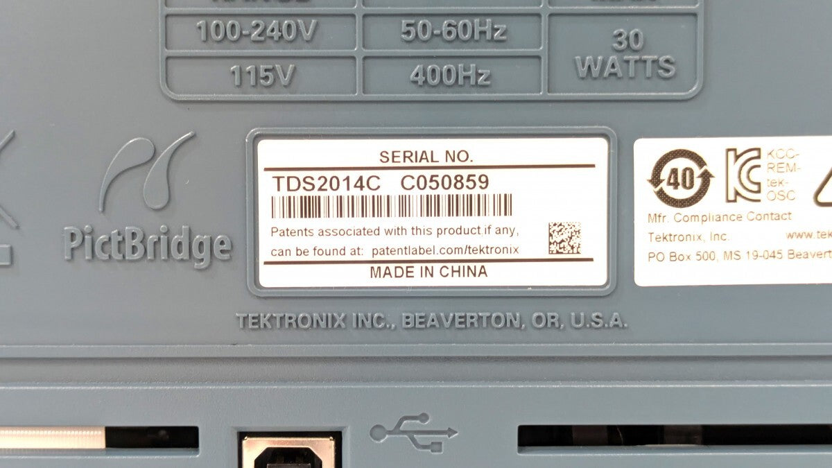 Tektronix TDS2014C Digital Storage Oscilloscope 4ch 100MHz [d1244130886]