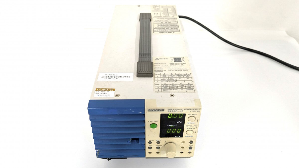 Kikusui PAS60-12 DC Power Supply with Calibration Certificate [b1244868885]