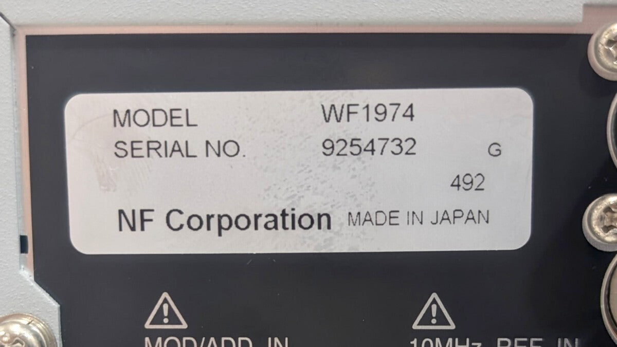 NF WF1974 Multi-Function Generator 0.01μHz-30MHz 2 Channels [k1244944718]
