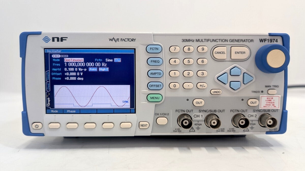 NF WF1974 Multi-Function Generator 0.01μHz-30MHz 2 Channels [o1244957108]