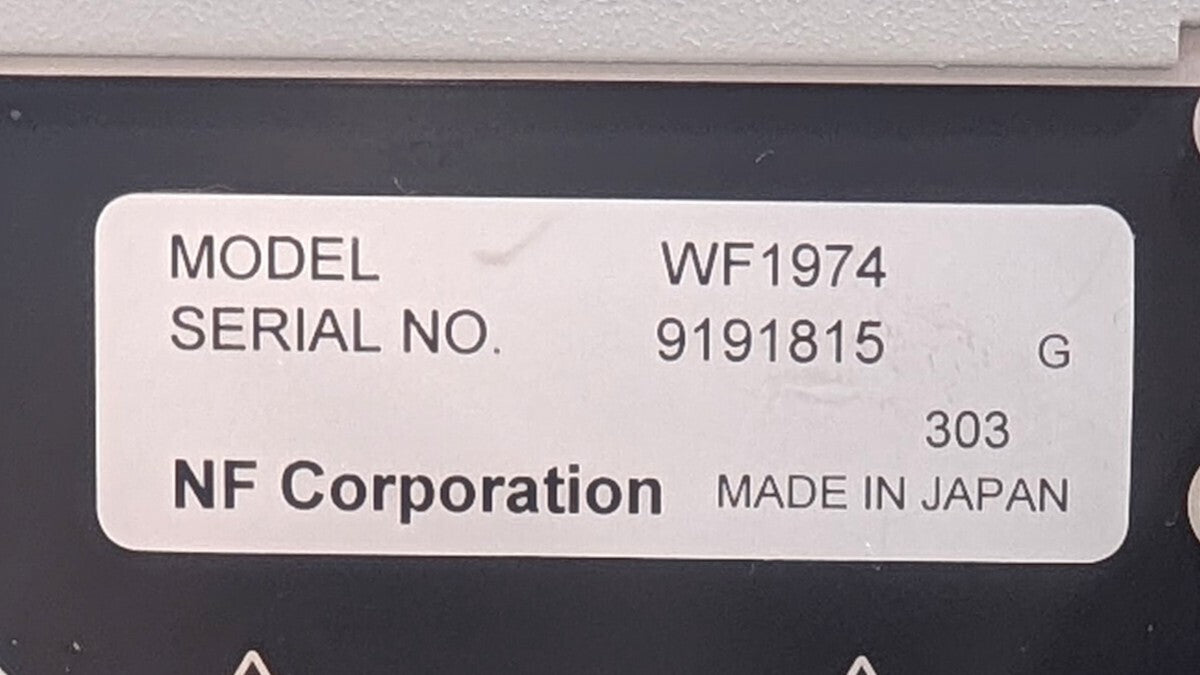 NF WF1974 Multi-Function Generator 0.01μHz-30MHz 2 Channels [o1244957108]