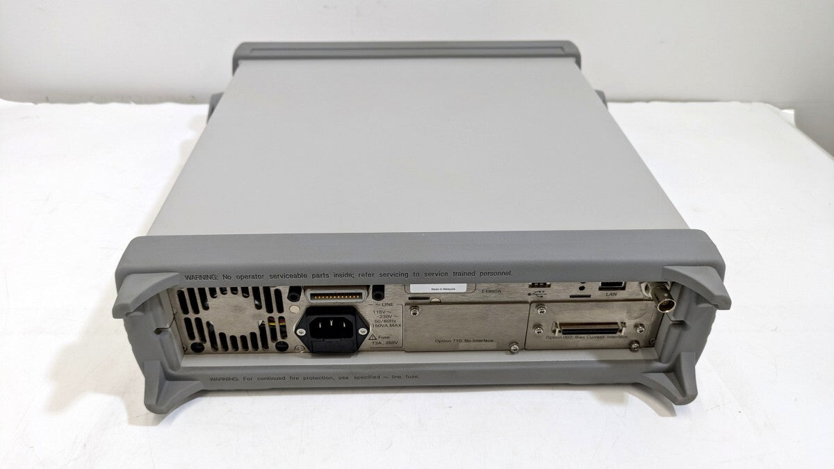 Keysight E4980A Precision LCR Meter 20Hz-2MHz with Op.001,002,710,200 [h1245041043]