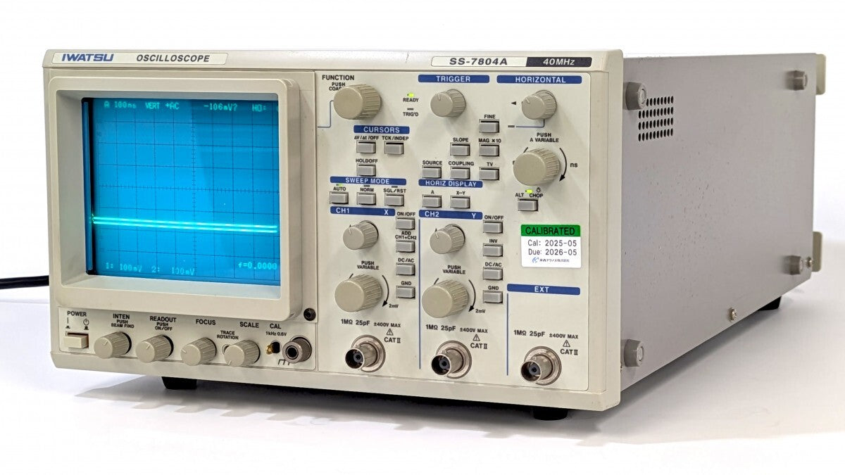 Iwatzu SS-7804A Analog Oscilloscope DC-40MHz 2 Channels [e1245807090]