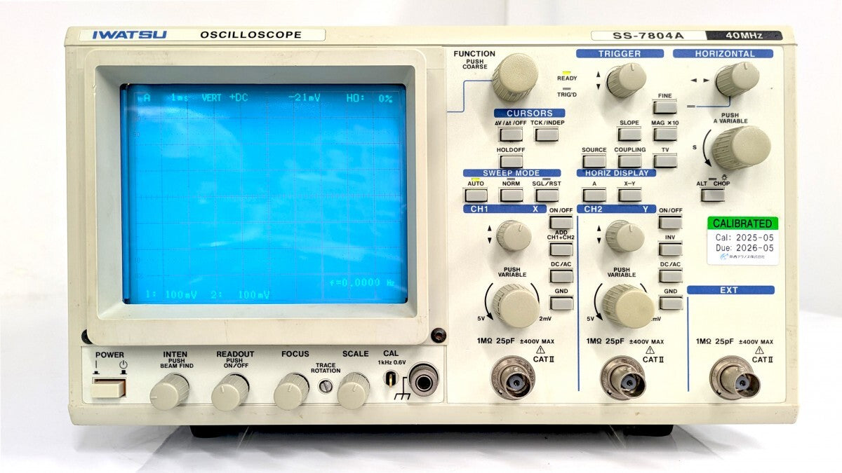 Iwatzu SS-7804A Analog Oscilloscope DC-40MHz 2 Channels [k1245813750]