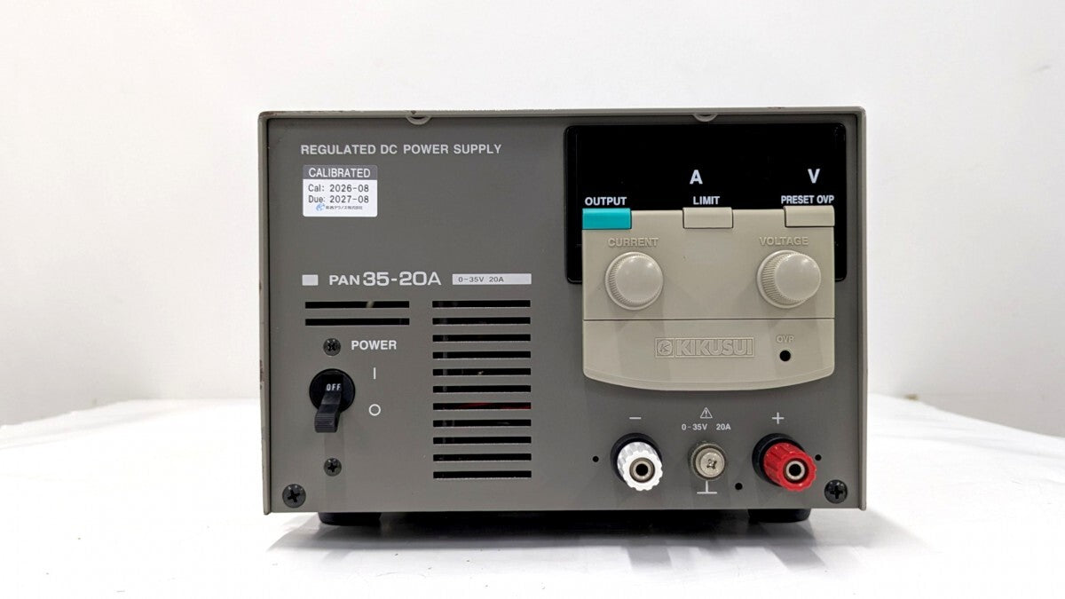 Kikusui PAN35-20A DC Power Supply 0-35V 0-20A with Calibration Certificate [t1246175904]