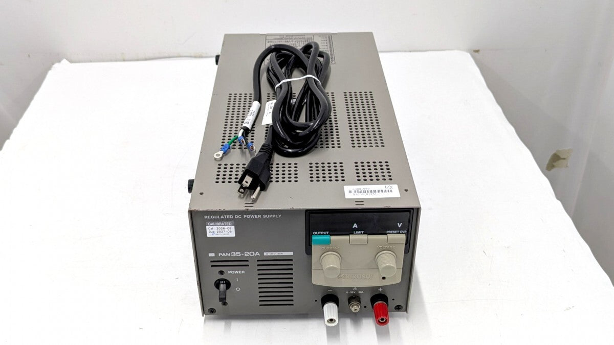 Kikusui PAN35-20A DC Power Supply 0-35V 0-20A with Calibration Certificate [t1246175904]
