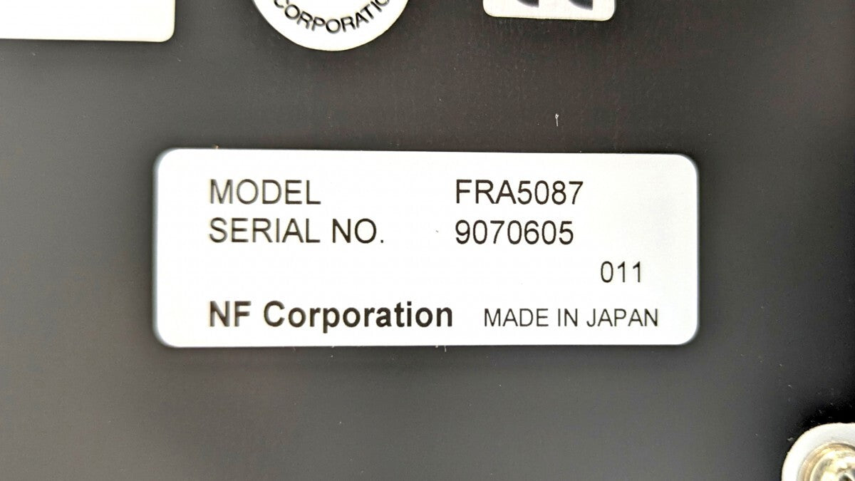 NF Circuit Design FRA5087 Frequency Response Analyzer 0.1mHz-10MHz 2ch [o1246659638]