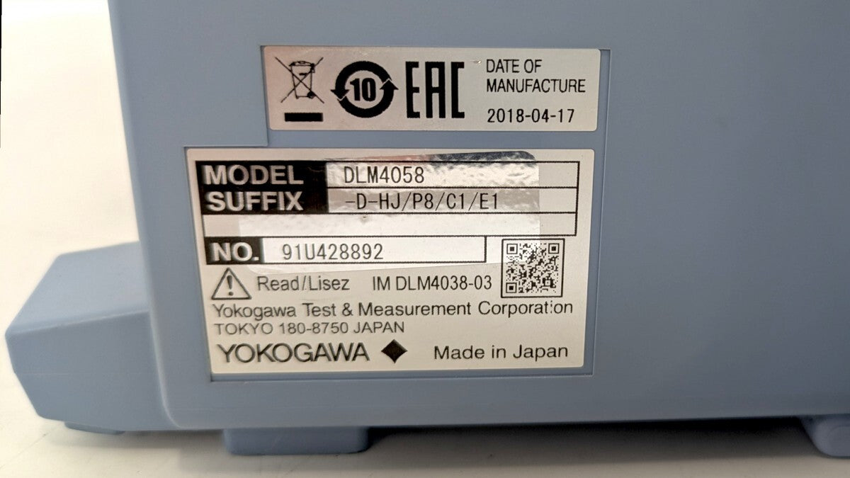Yokogawa DLM4058 Digital Oscilloscope 500MHz 8 Channels [r1246778482]
