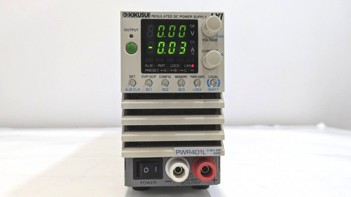 Kikusui PWR401L DC Power Supply Compact Wide Range 0-40V 0-40A 400W [t1246788561]