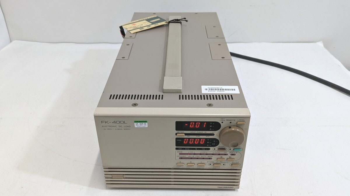 Takasago FK400L Electronic Load Device with Calibration Certificate [r1246801502]