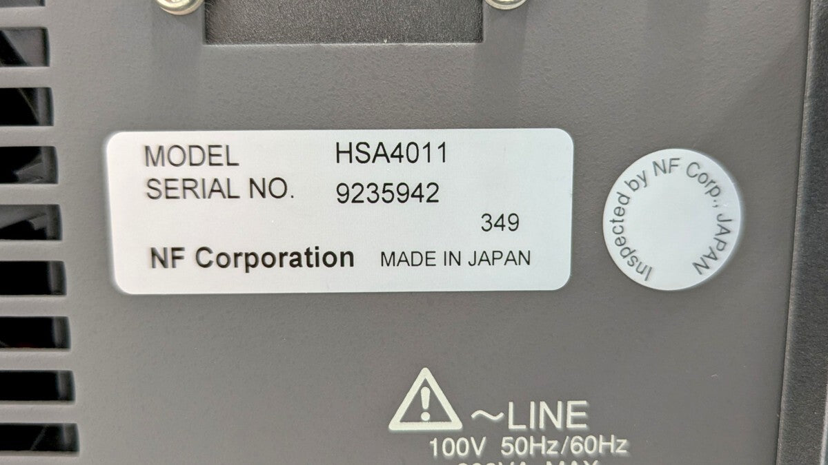 NF Corporation HSA4011 Bipolar Power Supply DC-1MHz 150Vp-p 2.82Ap-p [1247356025]