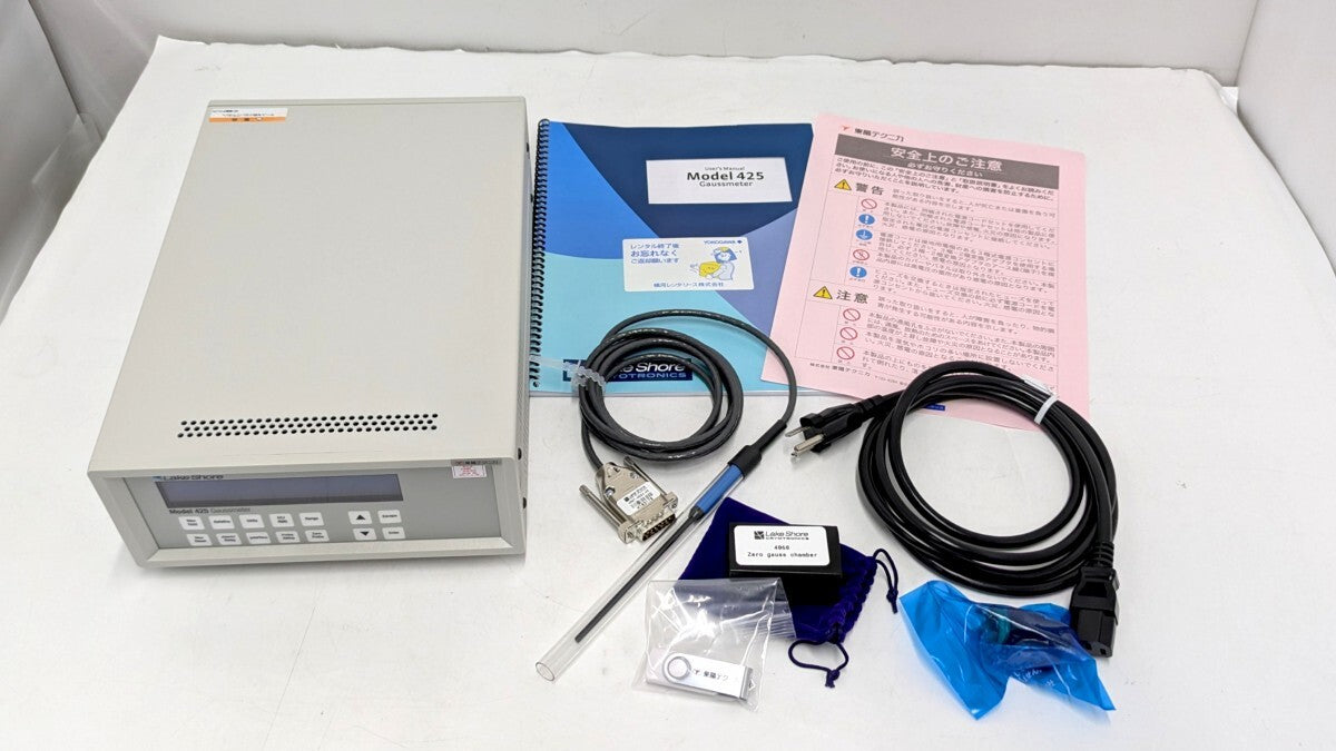 Lake Shore 425 Gauss Meter with HMNT-4E04-VR Probe and 4060 Zero Gauss Chamber [f1247427732]