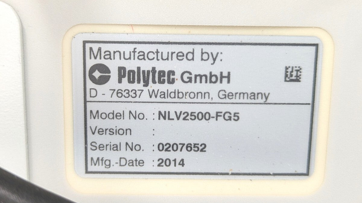 Polytec NLV-2500-FG5 Compact Laser Doppler Vibrometer [g1247512161]