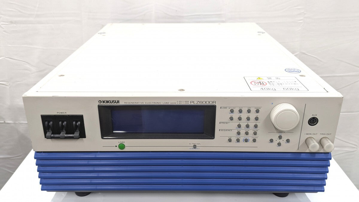 Kikusui PLZ6000R Electronic Load 1.5V-60V 400A 6000W [q1247635352]