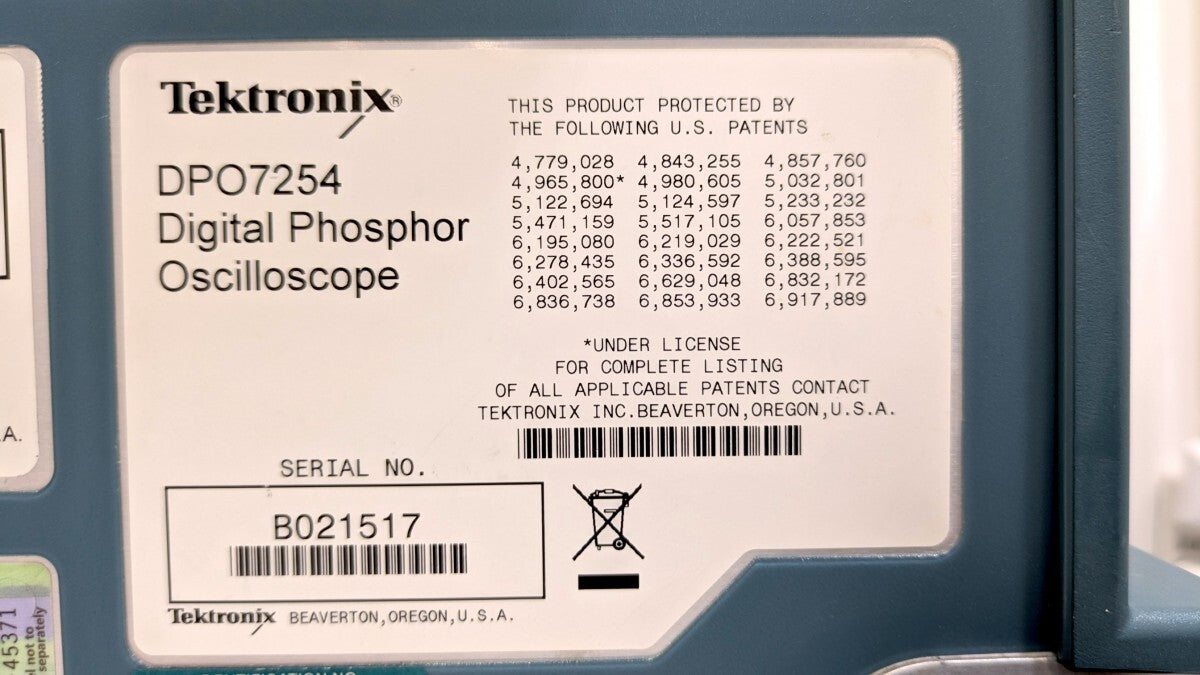 Tektronix DPO7254 Digital Phosphor Oscilloscope 2.5GHz 4ch [e1247713164]