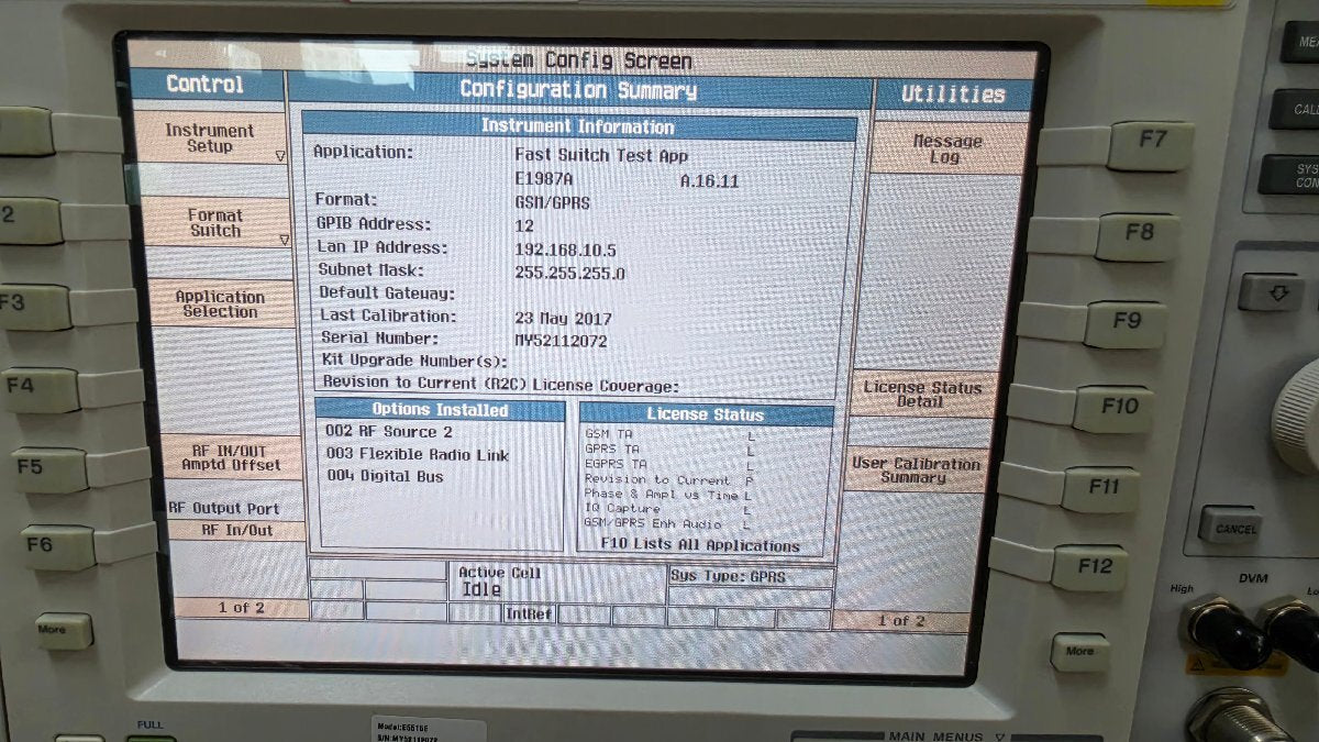 Agilent E5515E Wireless Communication Test Set Opt. 002 003 004 [l1248150814]