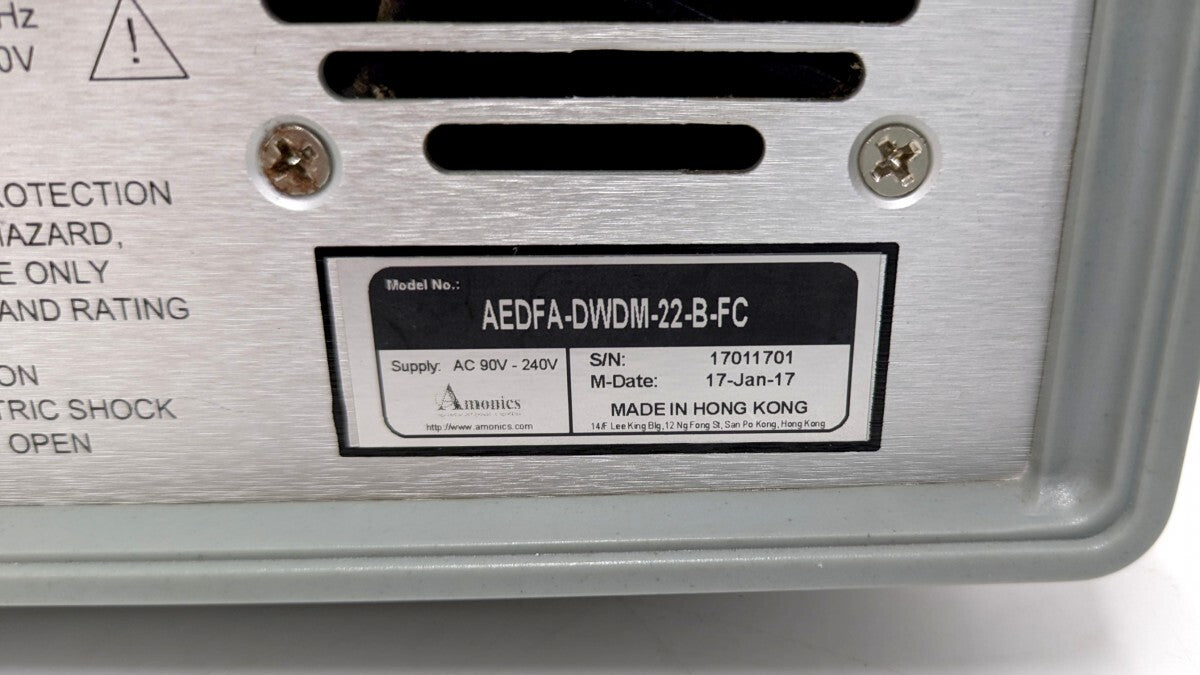 Amonics AEDFA-DWDM-22-B-FC Optical Fiber Amplifier 1534nm-1563nm 22dBm 30dB [l1248276388]