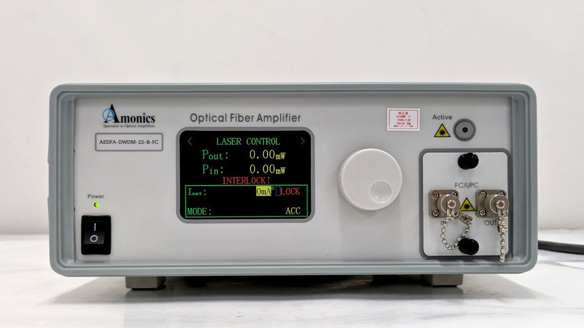 Amonics AEDFA-DWDM-22-B-FC Optical Fiber Amplifier 1534nm-1563nm 22dBm [e1248269485]