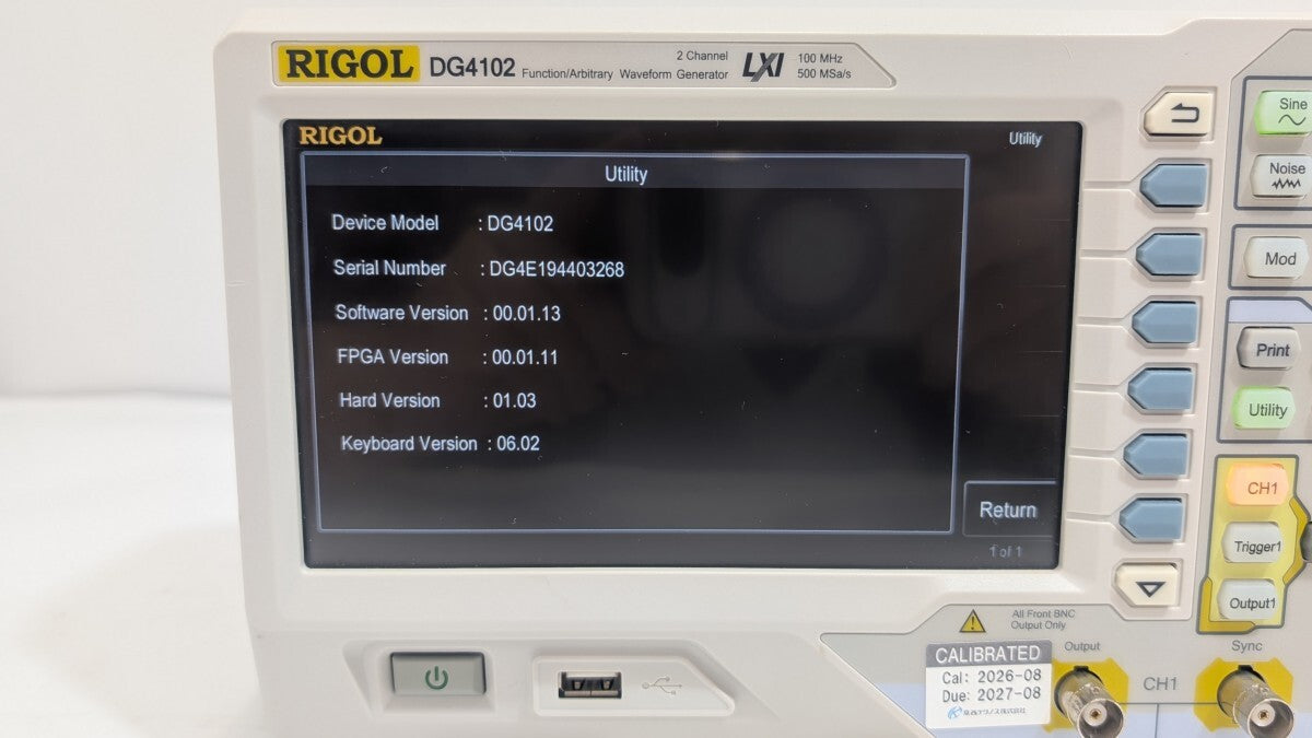 Rigol DG4102 Function Generator 100MHz 500MSa/s [q1248297174]
