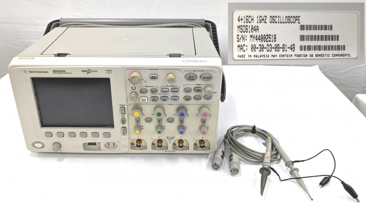 Keysight MSO6104A Mixed Signal Oscilloscope with Calibration Certificate [o1248325003]