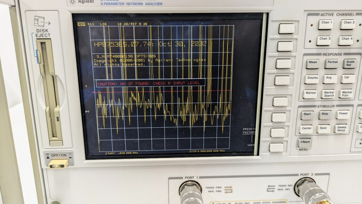 Keysight 8753ES Vector Network Analyzer with GPIB (as-is) [p1248329855]