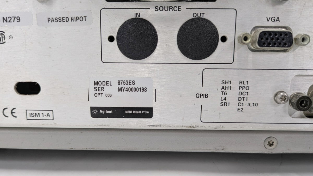 Keysight 8753ES Vector Network Analyzer with GPIB (as-is) [p1248329855]