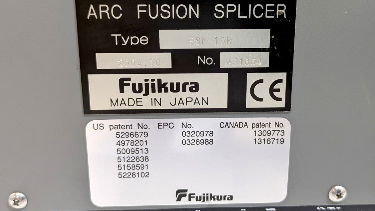 Fujikura FSM-16R Fiber Fusion Splicer [v1248330984]