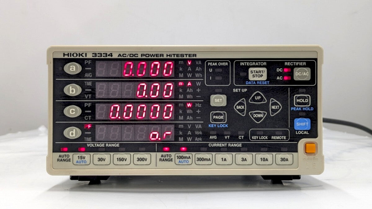 Hioki 3334 AC DC Power HiTester with Calibration Certificate [b1248446654]