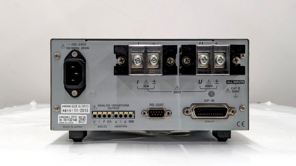 Hioki 3334 AC DC Power HiTester with Calibration Certificate [b1248446654]