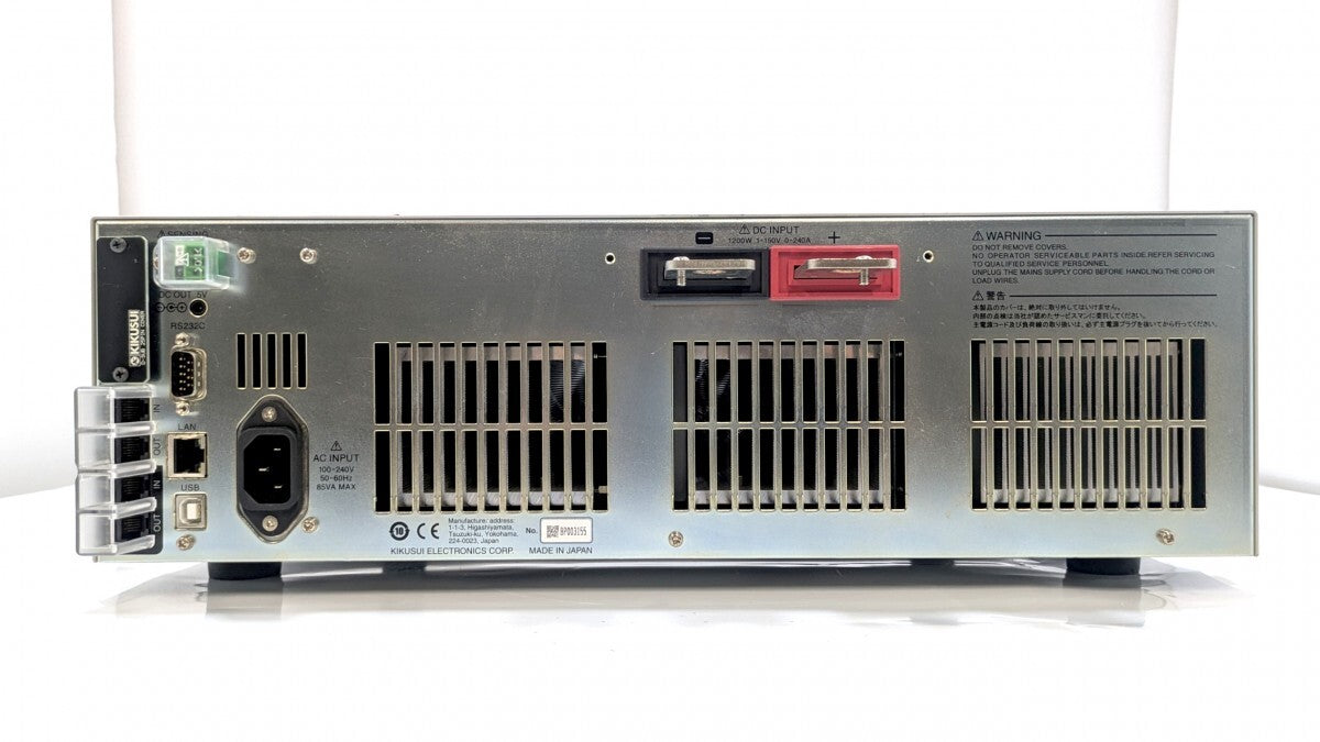 Kikusui PLZ1205W Electronic Load 0.25V-150V 240A 1200W [o1249058073]