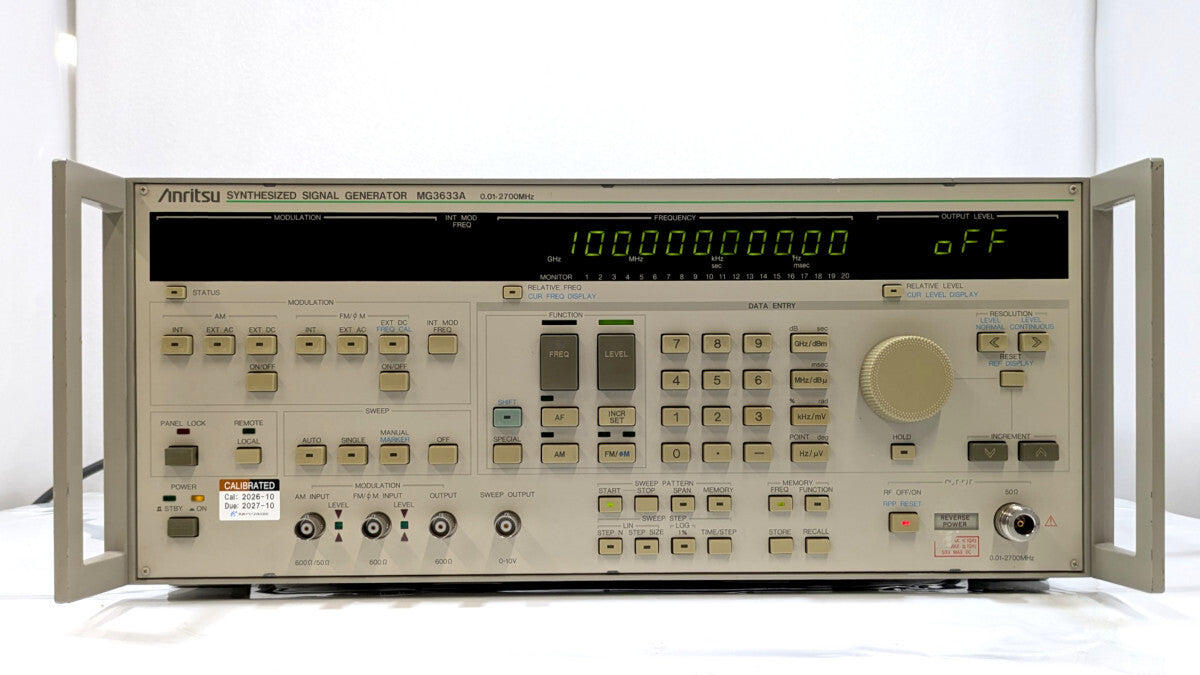 Anritsu MG3633A Signal Generator 10kHz-2700MHz with Calibration Certificate [f1250069044]
