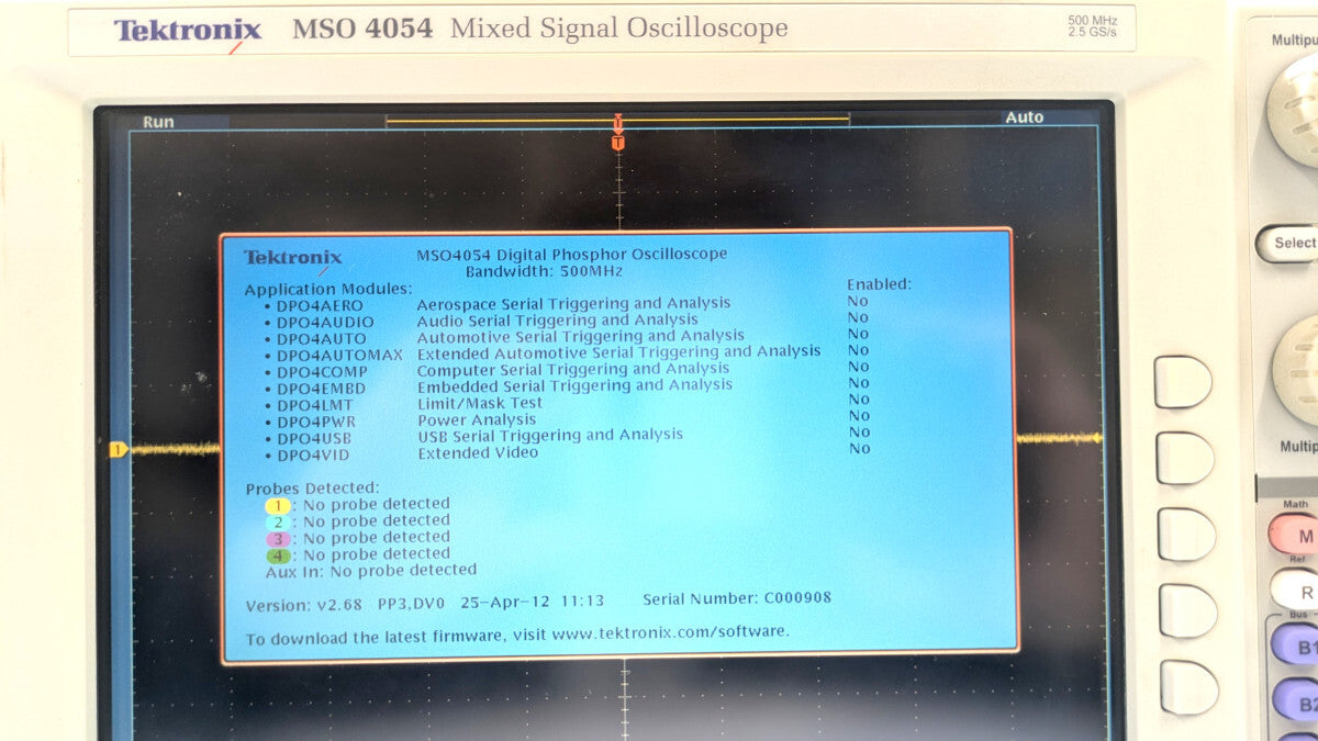 Tektronix MSO4054 Mixed Signal Oscilloscope 500MHz 4ch + 16ch [e1250090368]