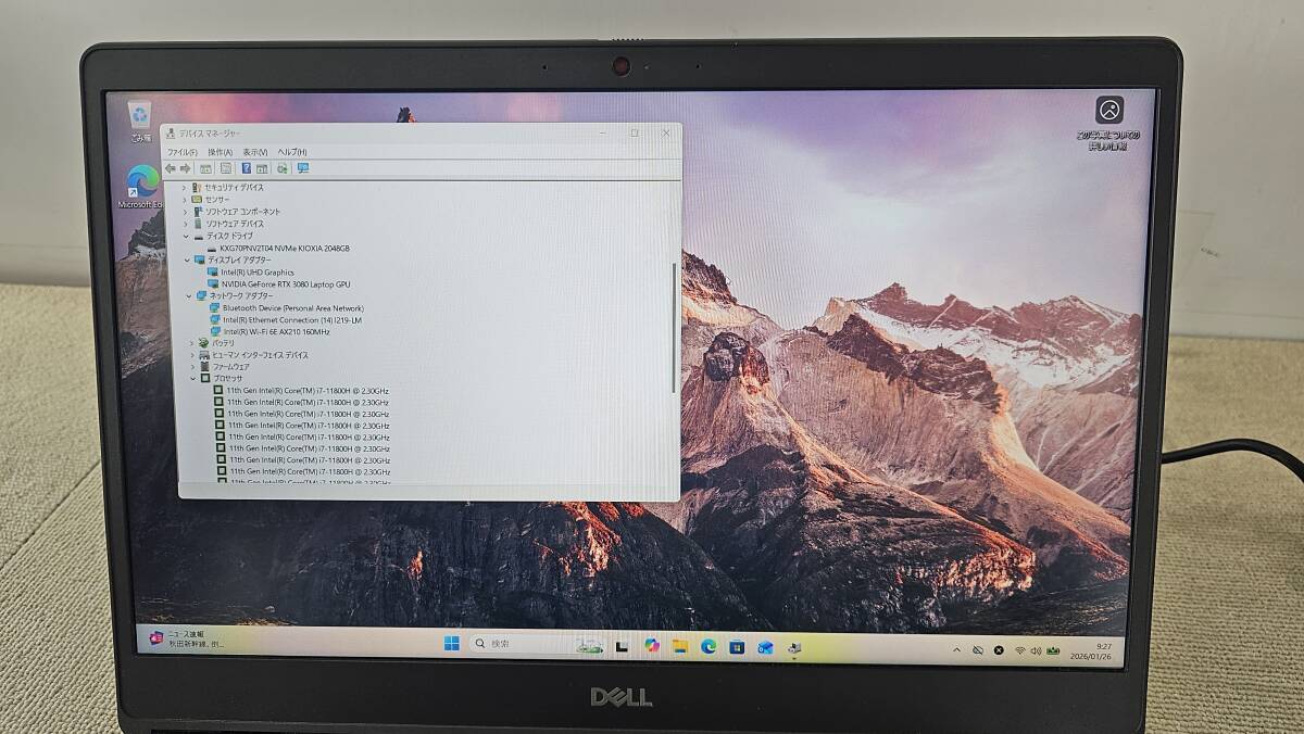 Dell Precision 7560 Core i7 11800H Laptop 32GB Memory 2TB NVMEe M.2 NVIDIA Geforce RTX3080 Windows 11 Pro [l1217308353]