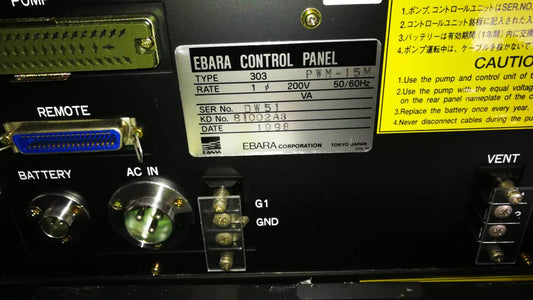 Ebara PWM-15M Turbo Pump Controller [f1237159439]