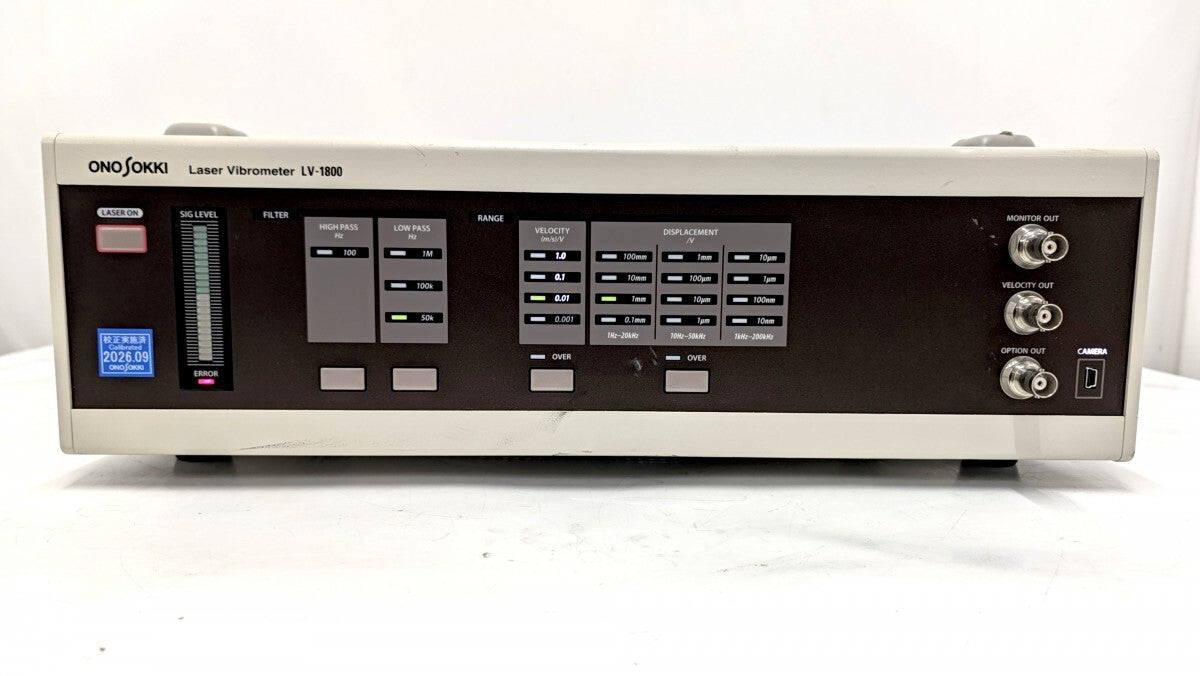 Ono Sokki LV-1800 Laser Doppler Vibrometer DC-3MHz [g1245066011]