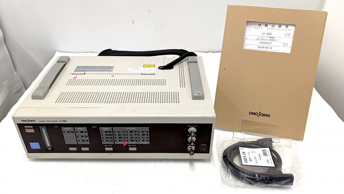 Ono Sokki LV-1800 Laser Doppler Vibrometer DC-3MHz [g1245066011]