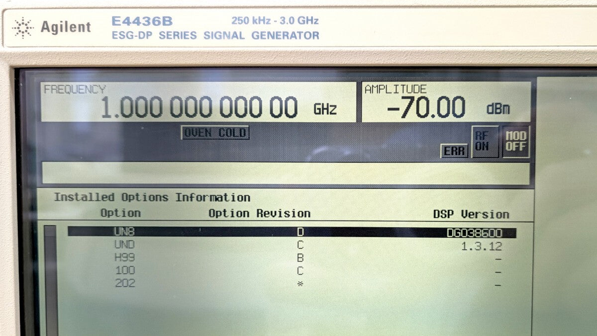 Keysight E4436B Digital/Analog RF Signal Generator 250kHz-3GHz [l1247121579]