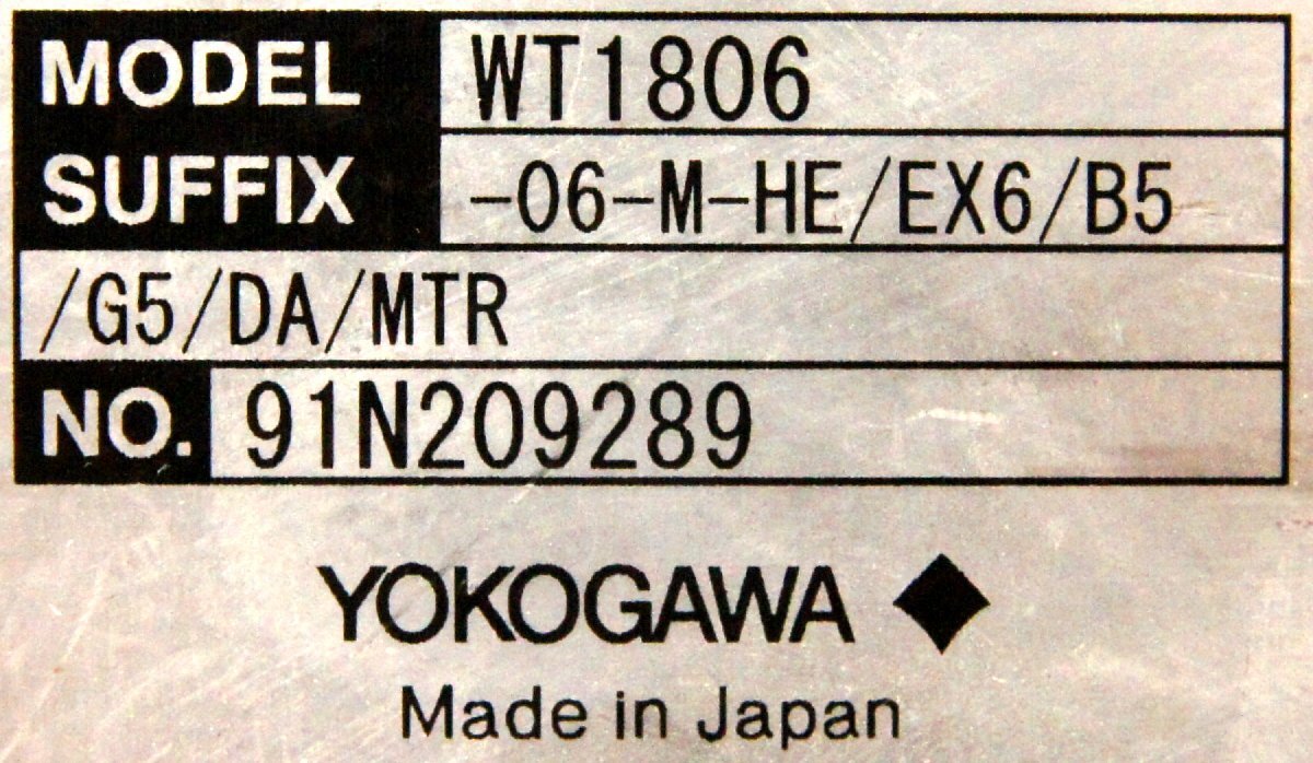 YOKOGAWA WT1800 Precision Power Analyzer [u1197151726]