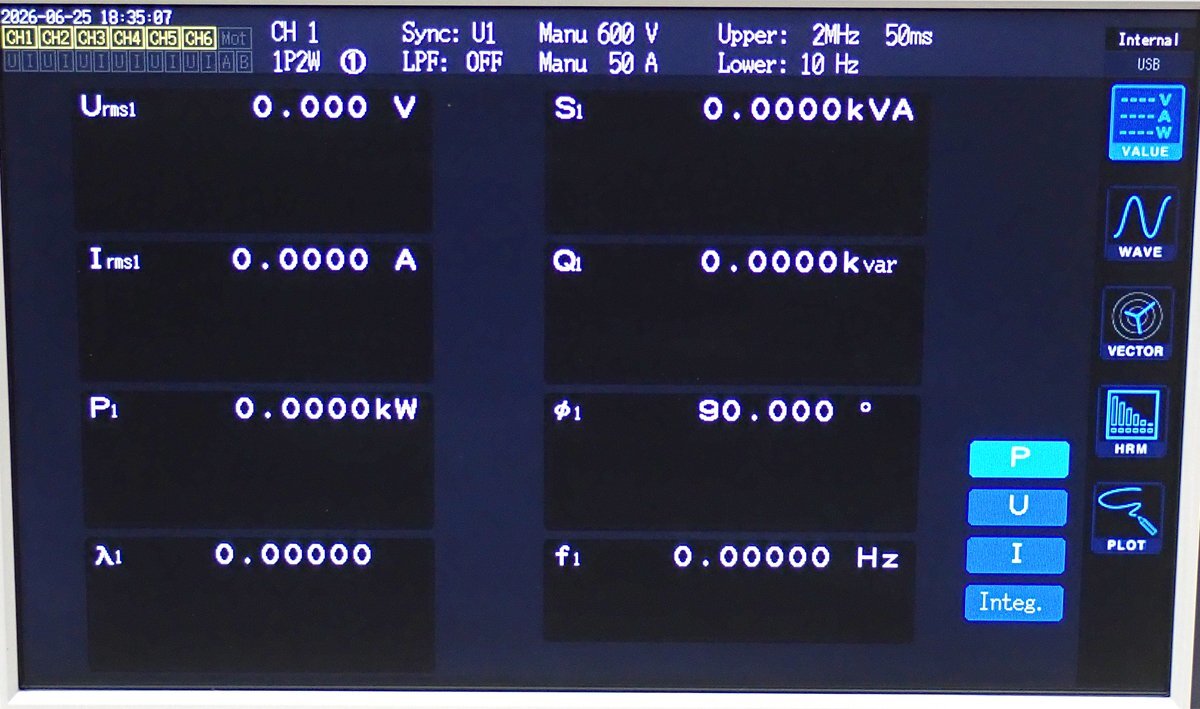 Hioki PW6001-16 Power Analyzer 6ch [o1249254431]