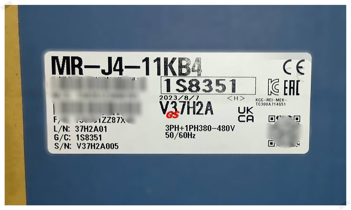 MITSUBISHI MR-J4-11KB4 AC SERVO 11kW 3PH 380-480V 50/60Hz [w1202363617]