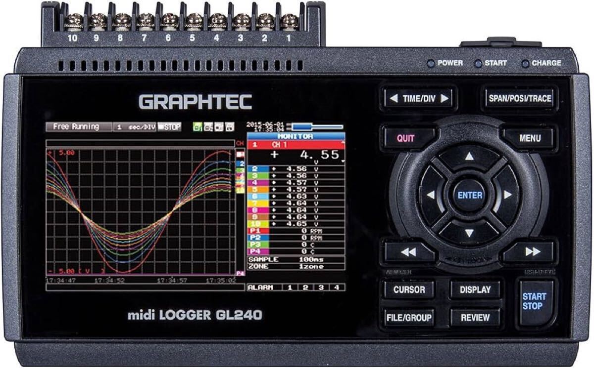 GRAPHTEC midi LOGGER GL240 Data Logger 10ch [e1241995499]