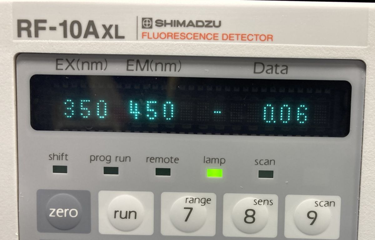 Shimadzu RF-10AXL Liquid Chromatograph HPLC Fluorescence Detector [h1208209166]