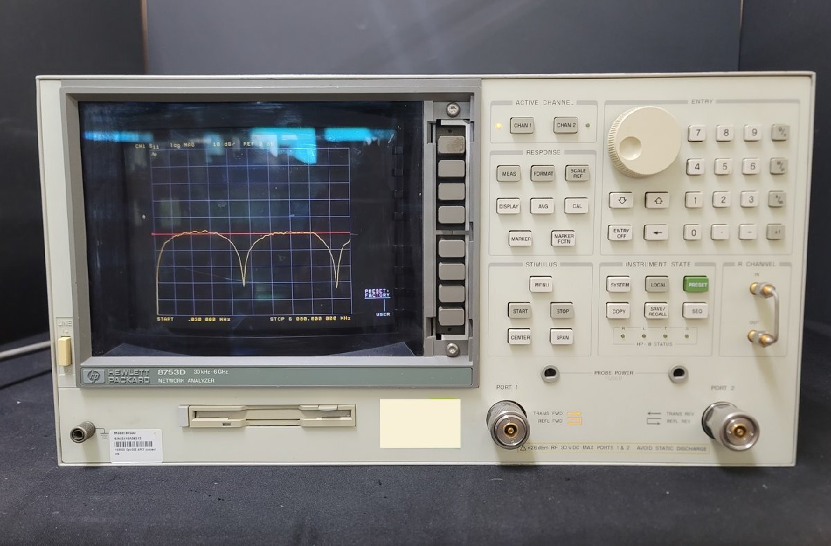 HP 8753D Network Analyzer 30kHz-6GHz [1188388037]