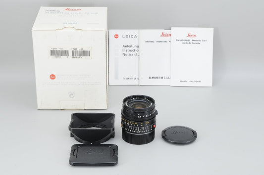 ◆With original box◆Leica Leica ELMARIT-M 28mm F2.8 E46 118090 + 12547 Lens hood, 14013 with cap #12329 [d1211924851]